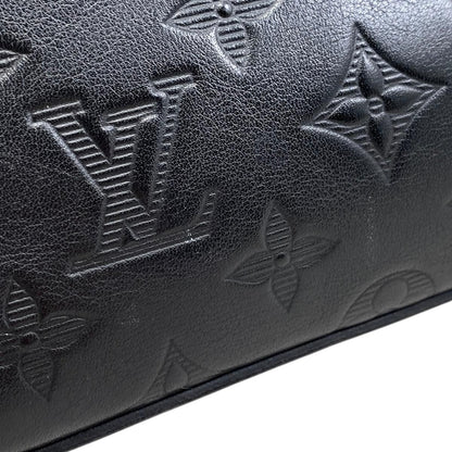 Louis Vuitton Shoulder Bag Duo Messenger Monogram Shadow Noir Black — view 6