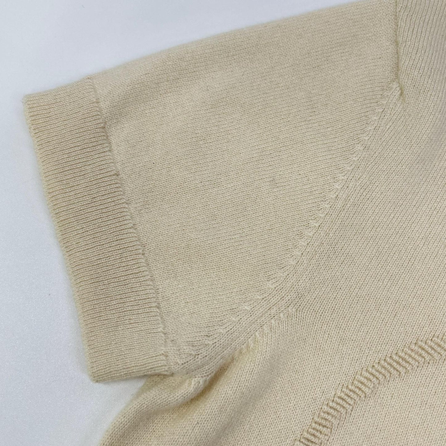 Hermes Off White Lift Cashmere Short Sleeve Knit 38 Sweater — view 7