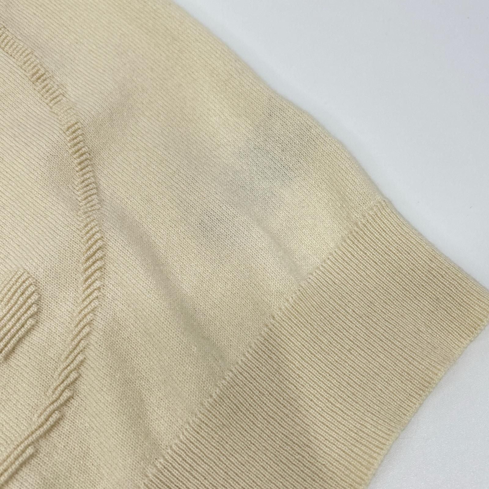Hermes Off White Lift Cashmere Short Sleeve Knit 38 Sweater — view 9