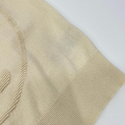 Hermes Off White Lift Cashmere Short Sleeve Knit 38 Sweater — view 9