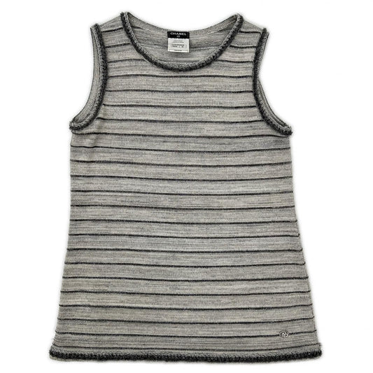 Chanel Lame Knit Tank Top 38 Sweater