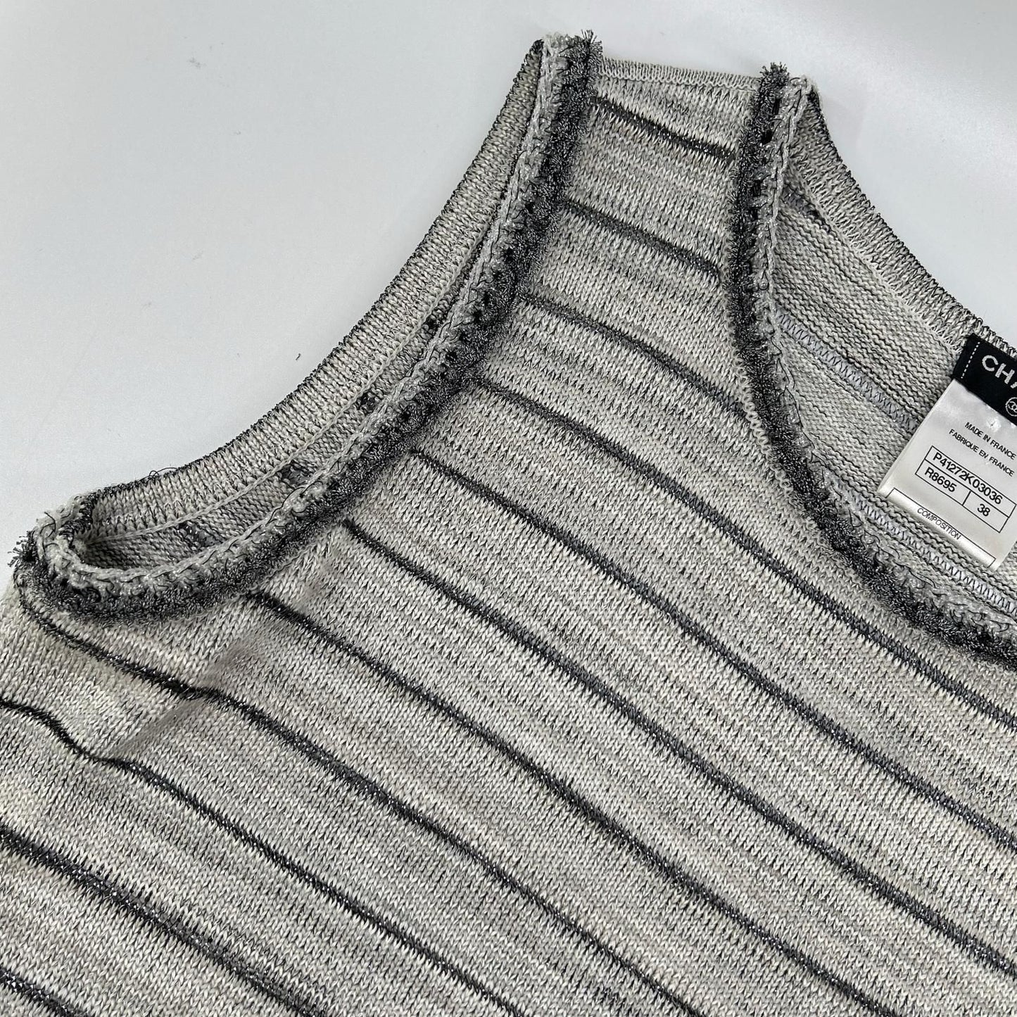 Chanel Lame Knit Tank Top 38 Sweater — view 6