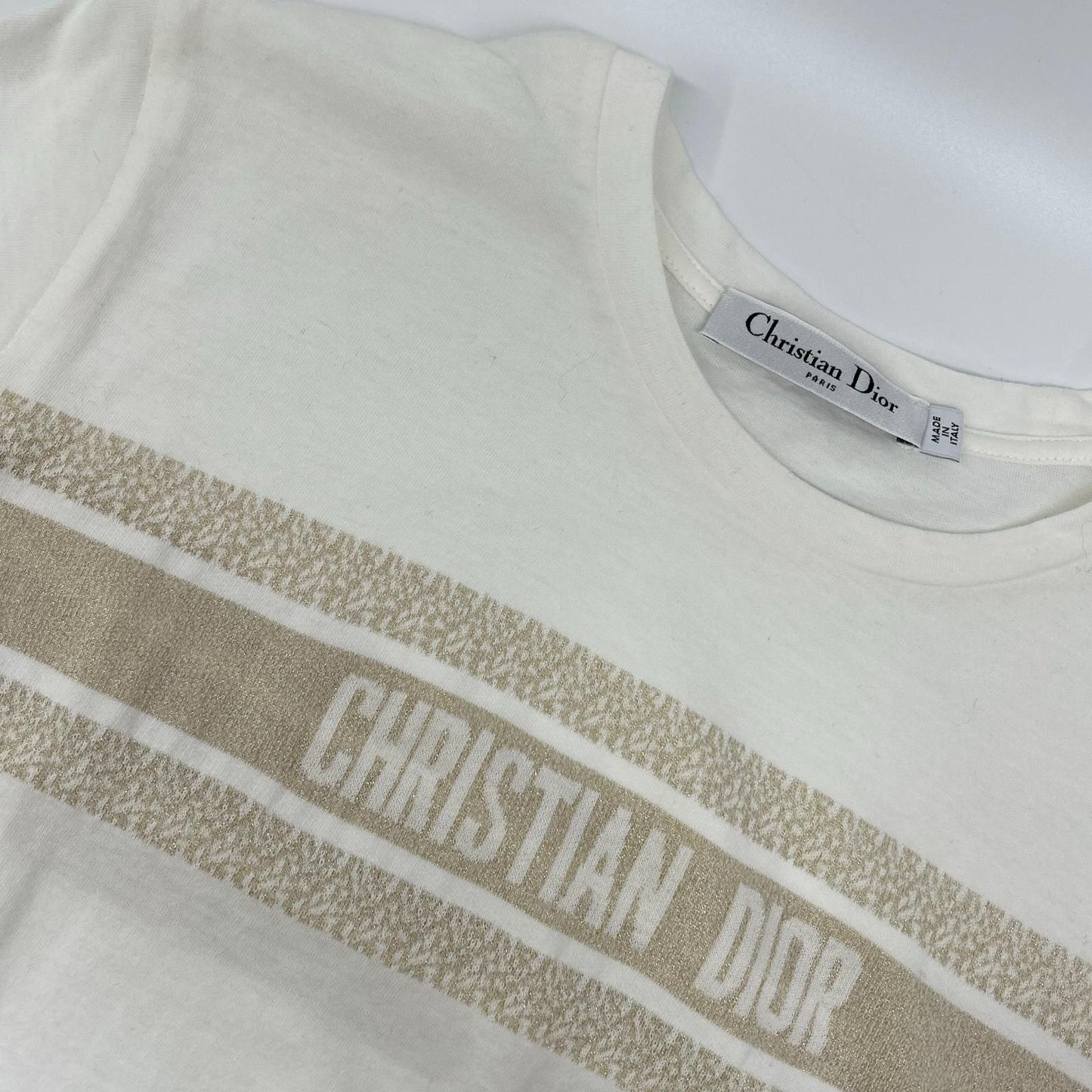 Dior Logo T-Shirt White — view 5