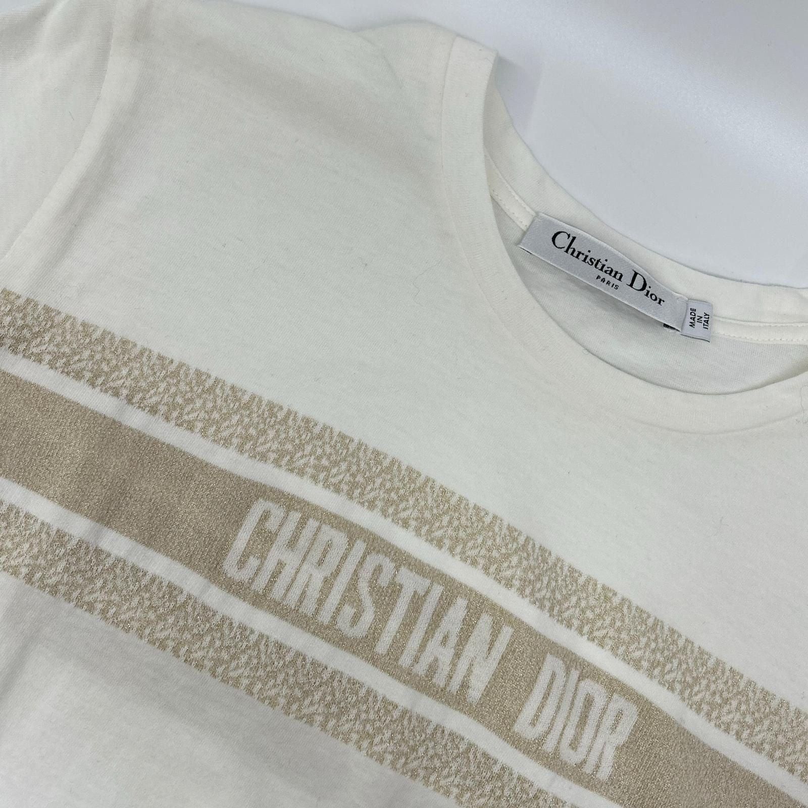 Dior Logo T-Shirt White — view 5