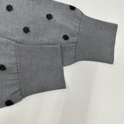 Hermes Clic Clac Dot Pattern Cashmere Silk Knit 38 Sweater — view 8