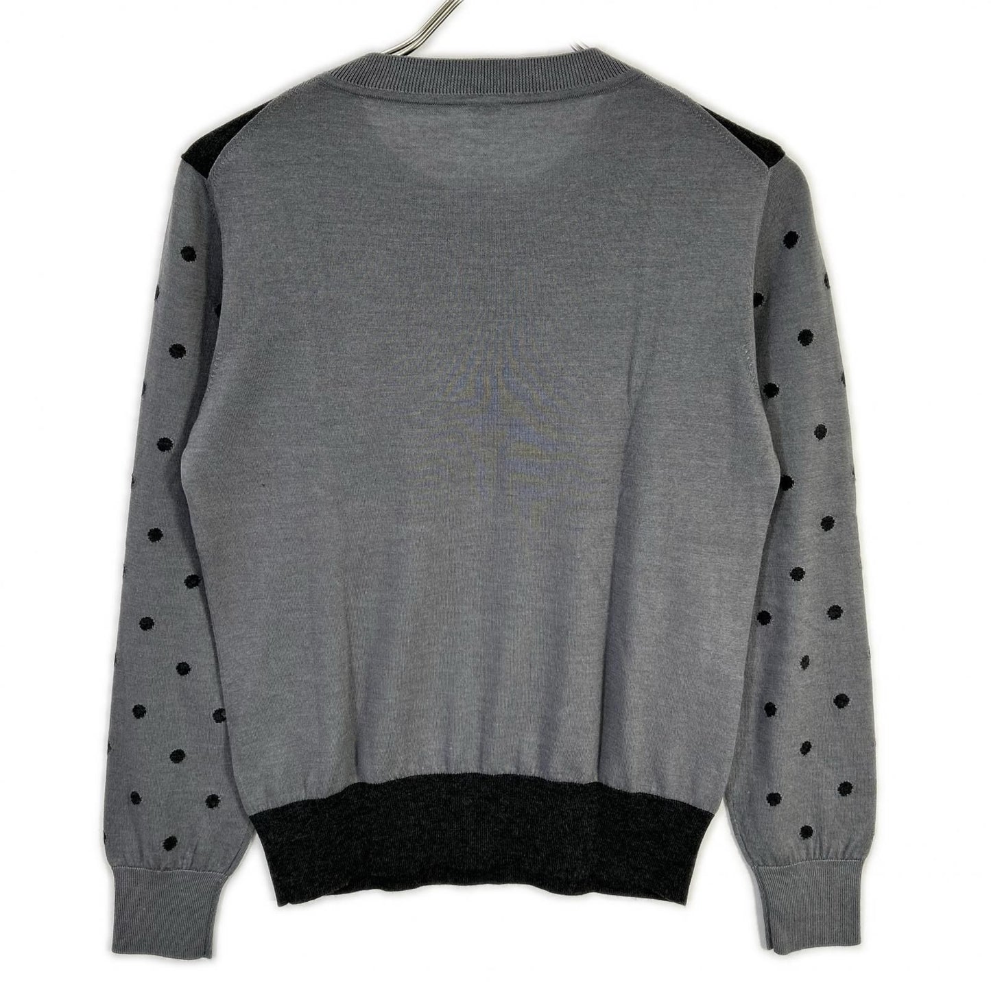Hermes Clic Clac Dot Pattern Cashmere Silk Knit 38 Sweater — view 2