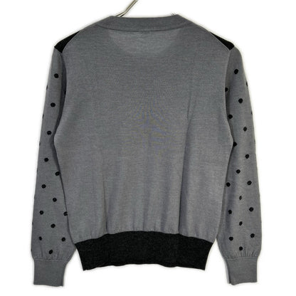 Hermes Clic Clac Dot Pattern Cashmere Silk Knit 38 Sweater — view 2