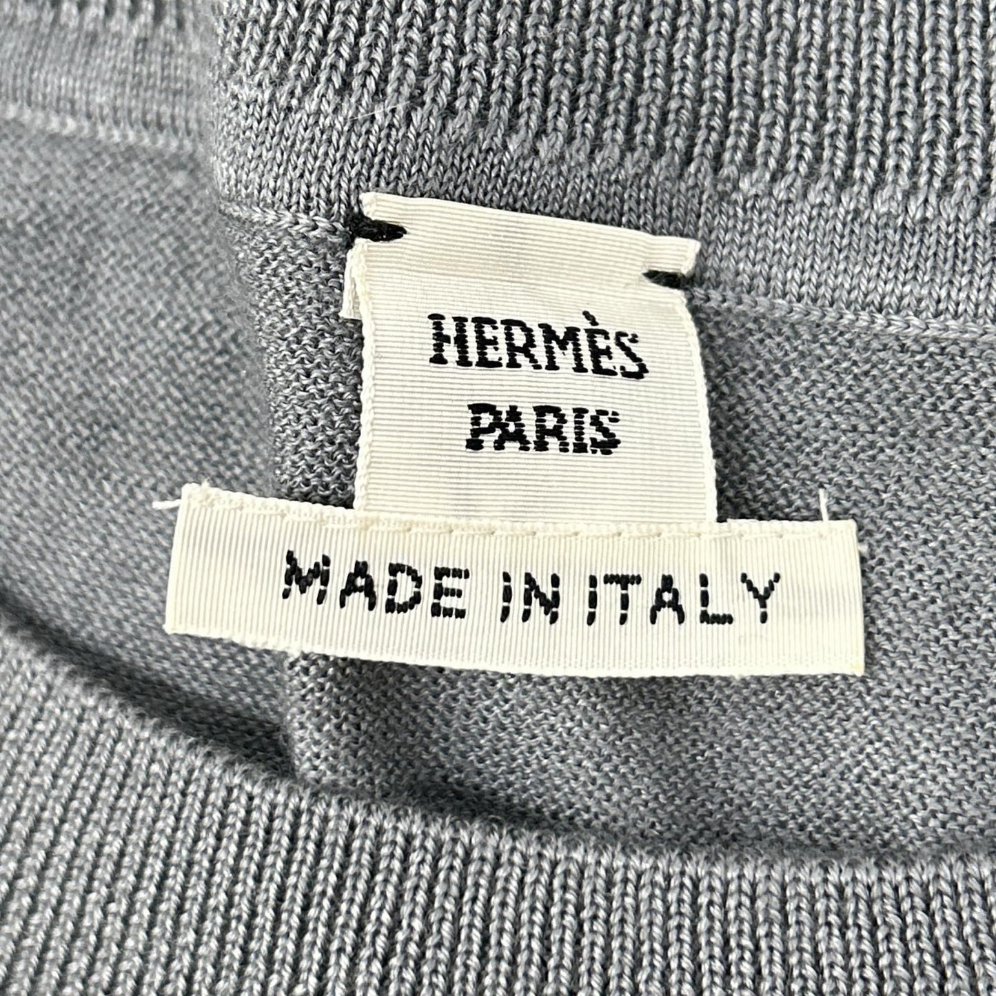 Hermes Clic Clac Dot Pattern Cashmere Silk Knit 38 Sweater — view 3