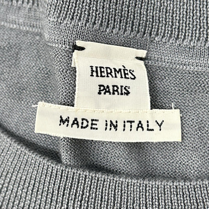 Hermes Clic Clac Dot Pattern Cashmere Silk Knit 38 Sweater — view 3
