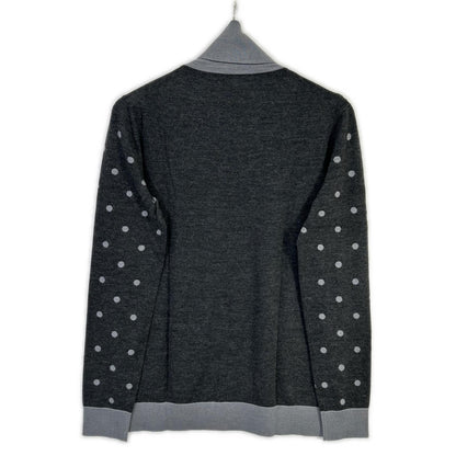 Hermes Dot Pattern Cashmere Silk Turtleneck Knit 40 Sweater — view 2