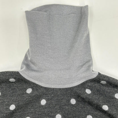 Hermes Dot Pattern Cashmere Silk Turtleneck Knit 40 Sweater — view 6