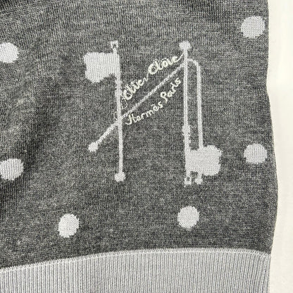 Hermes Dot Pattern Cashmere Silk Turtleneck Knit 40 Sweater — view 8