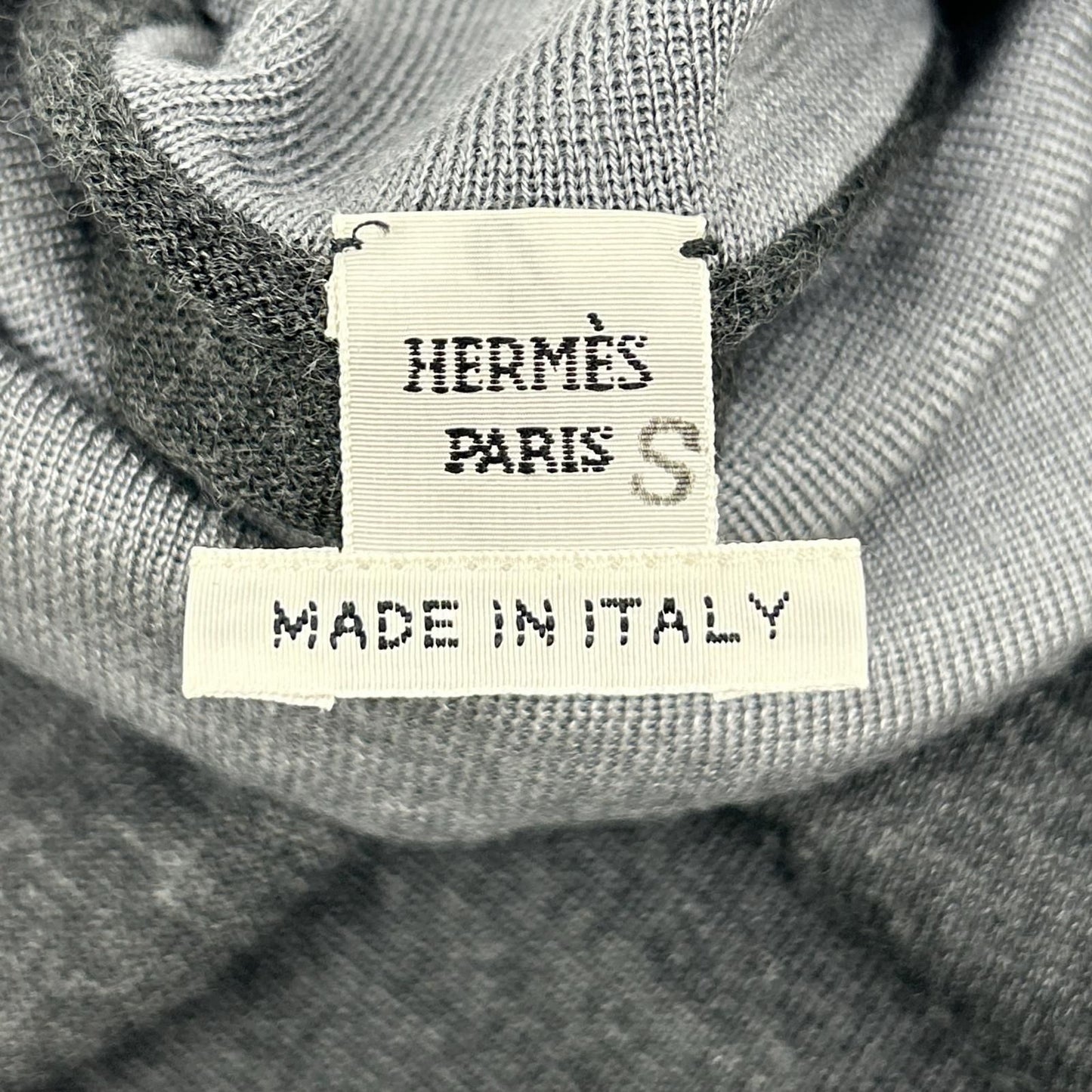 Hermes Dot Pattern Cashmere Silk Turtleneck Knit 40 Sweater — view 3