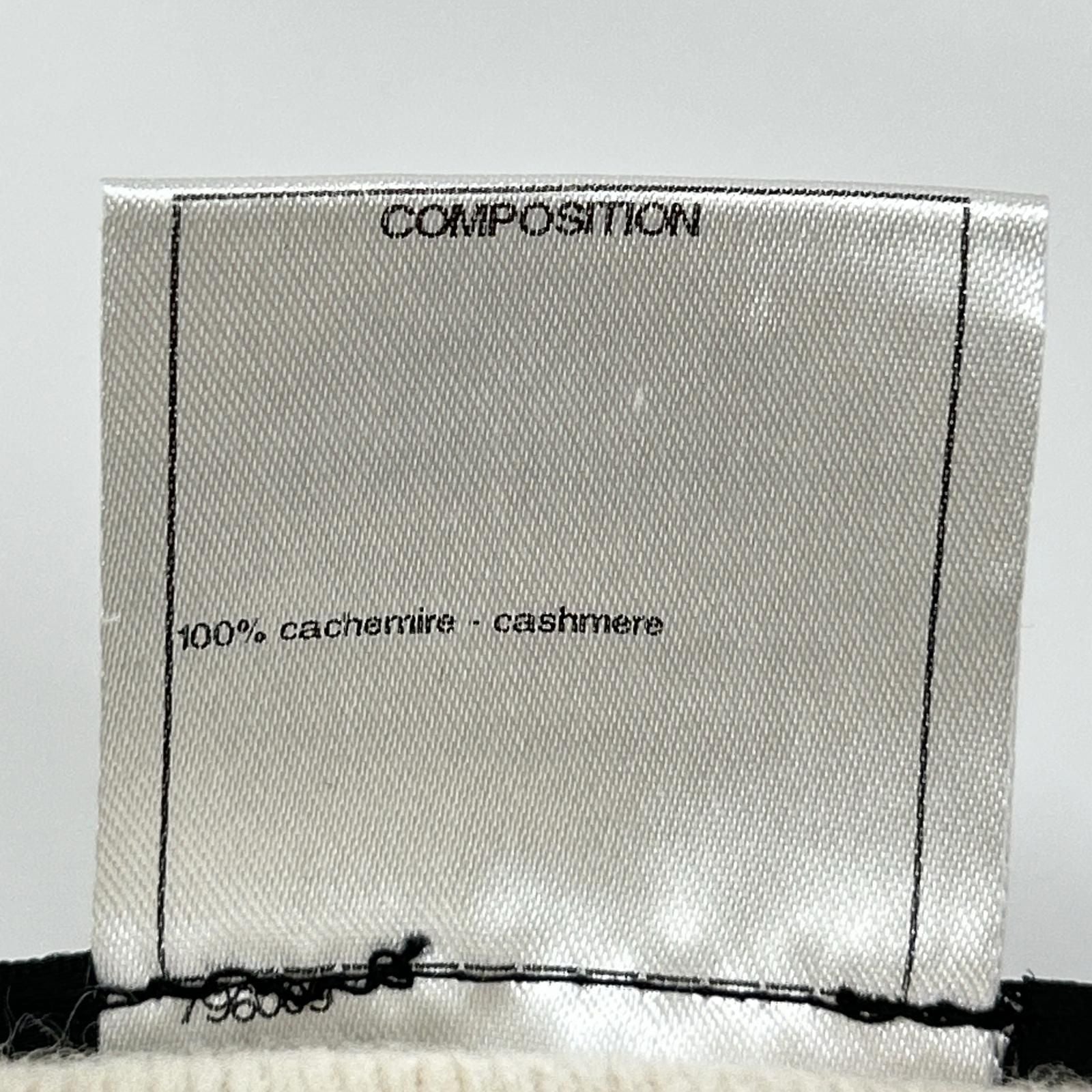Chanel CC Logo Cashmere Knit Sweater 40 — view 4