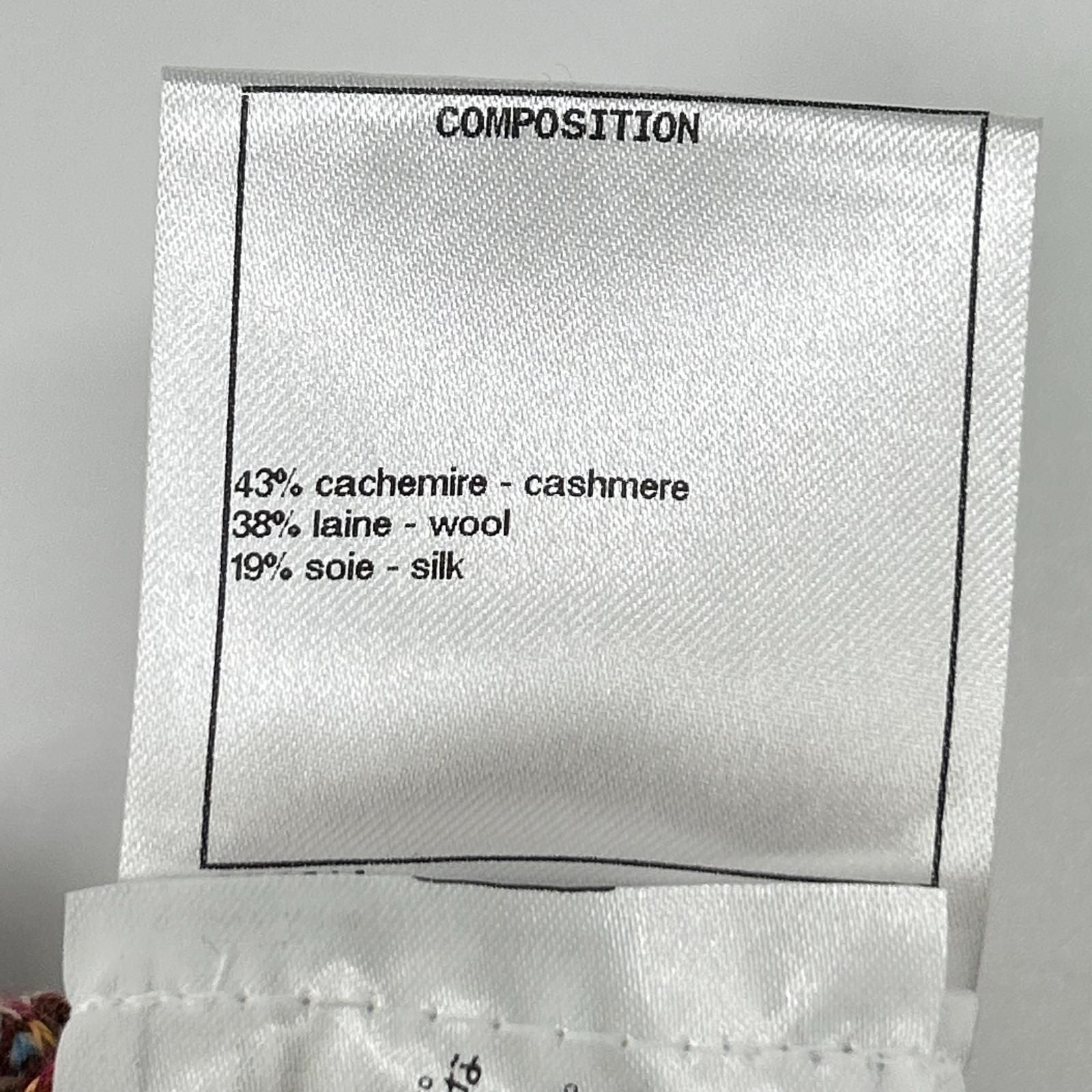 Chanel Multicolor Cashmere Blend Knit 40 Sweater — view 6