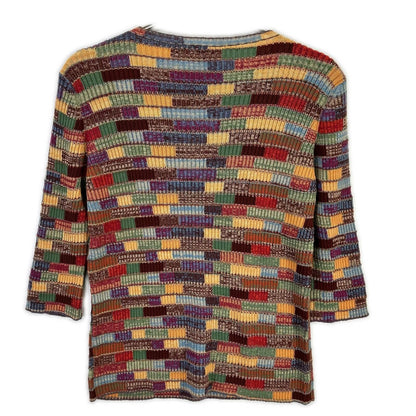 Chanel Multicolor Cashmere Blend Knit 40 Sweater — view 2