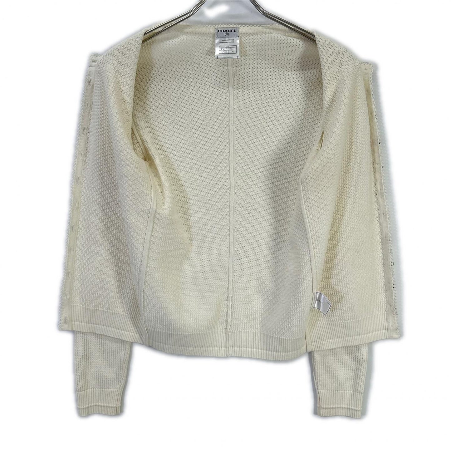 Chanel 07 Cruise Collection 07c White Bijou Button Cardigan 36 — view 3