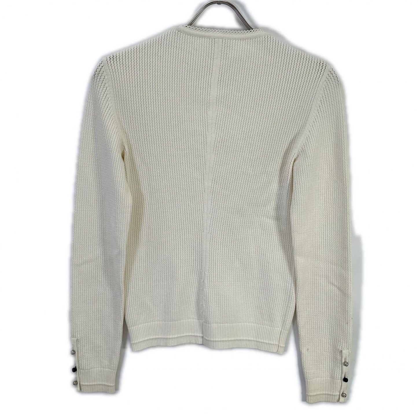 Chanel 07 Cruise Collection 07c White Bijou Button Cardigan 36 — view 2