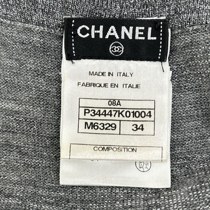 Chanel Lame Cashmere Blend Cardigan Bolero 34 — view 3