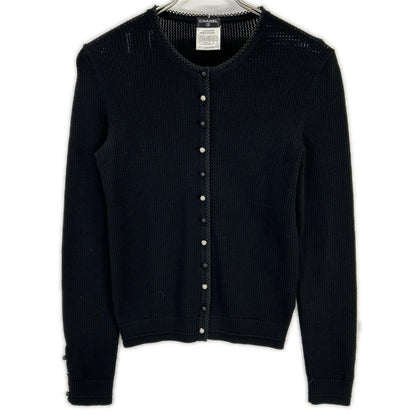 Chanel 07 Cruise Collection 07c Black Bijou Button Cardigan