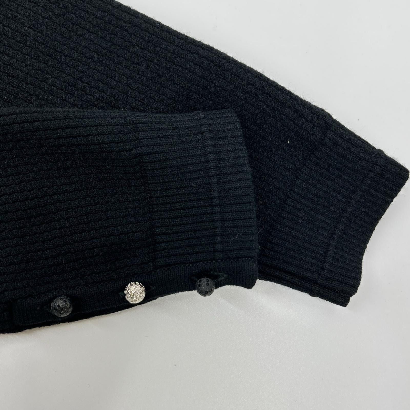 Chanel 07 Cruise Collection 07c Black Bijou Button Cardigan — view 9