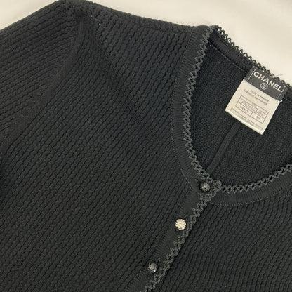 Chanel 07 Cruise Collection 07c Black Bijou Button Cardigan — view 7