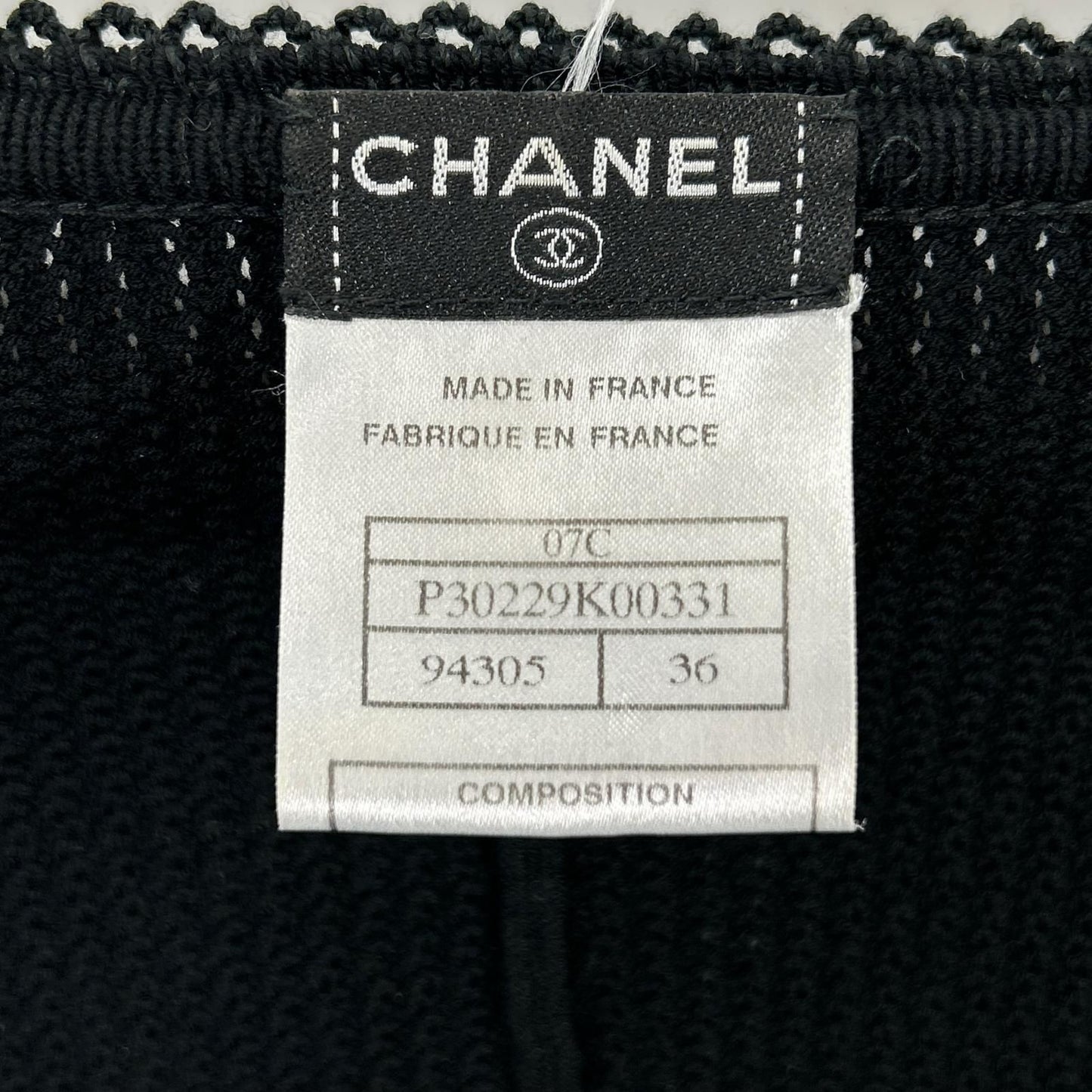 Chanel 07 Cruise Collection 07c Black Bijou Button Cardigan — view 4