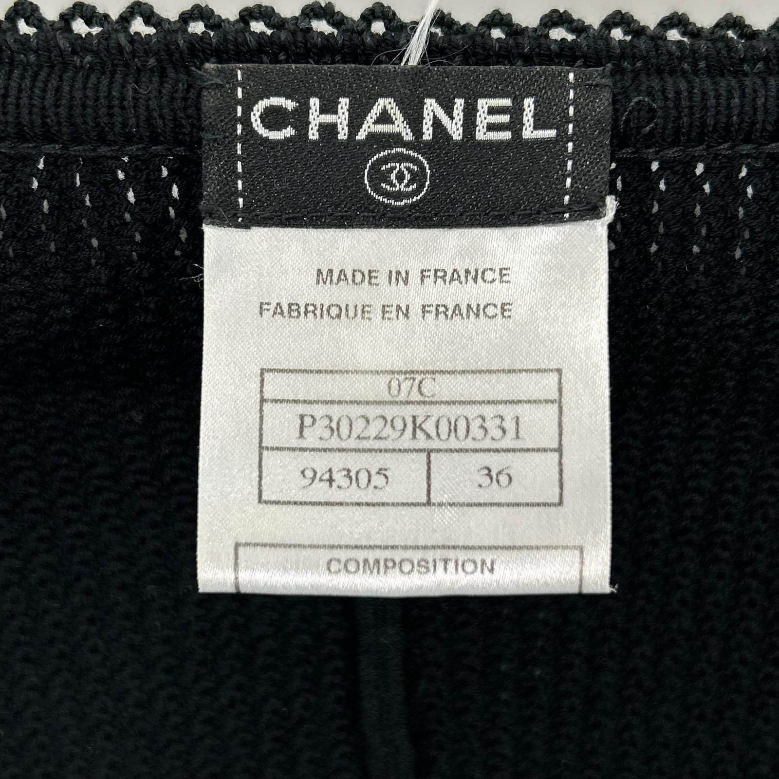 Chanel 07 Cruise Collection 07c Black Bijou Button Cardigan — view 4