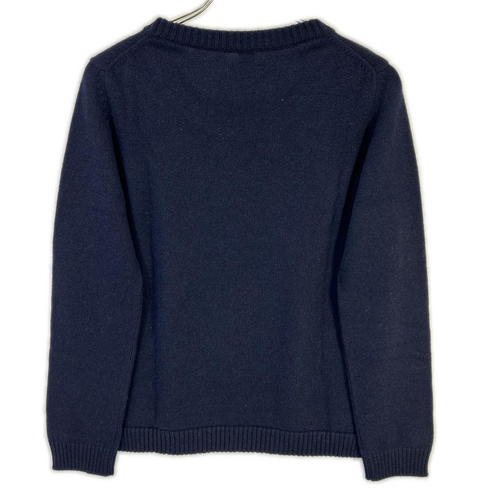 Hermes Era Navy Cashmere Knit Sweater 42 — view 2