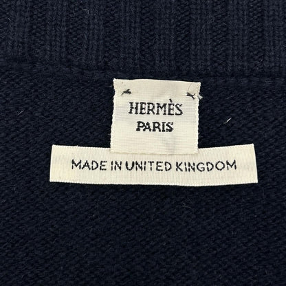 Hermes Era Navy Cashmere Knit Sweater 42 — view 3