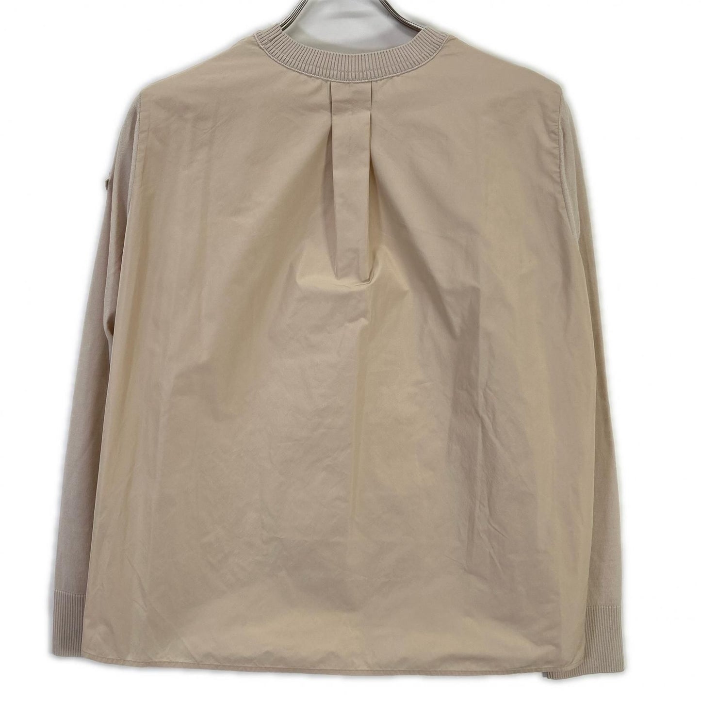 Moncler Girocollo Tricot Nylon Trim Knit Sweater — view 2