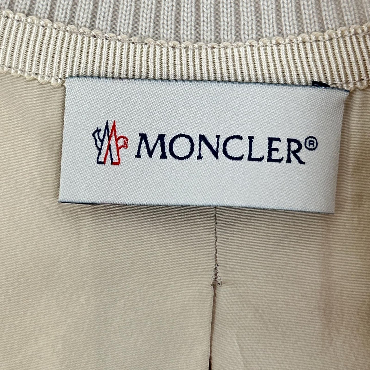 Moncler Girocollo Tricot Nylon Trim Knit Sweater — view 3