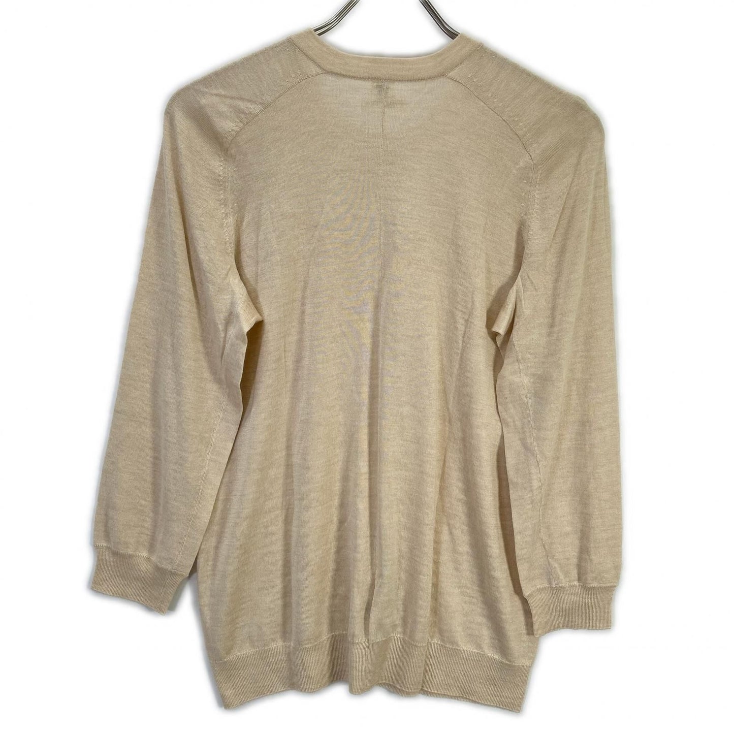 Hermes Beige Cashmere Silk Knit Sweater 40 — view 2