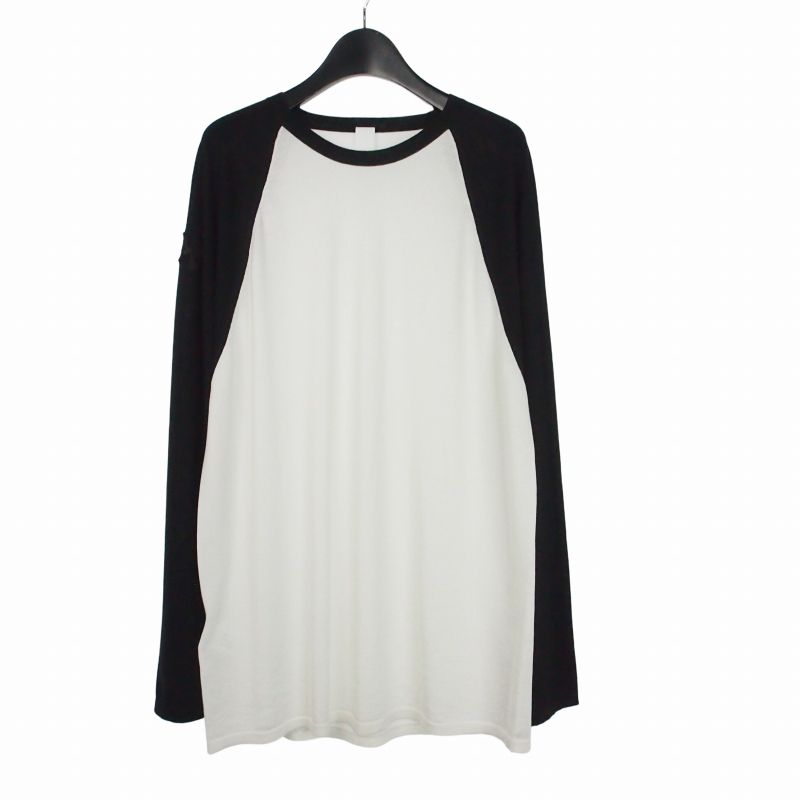 Chrome Hearts Ynot Cross Patch Raglan Sleeve Long T-Shirt Long L White Black