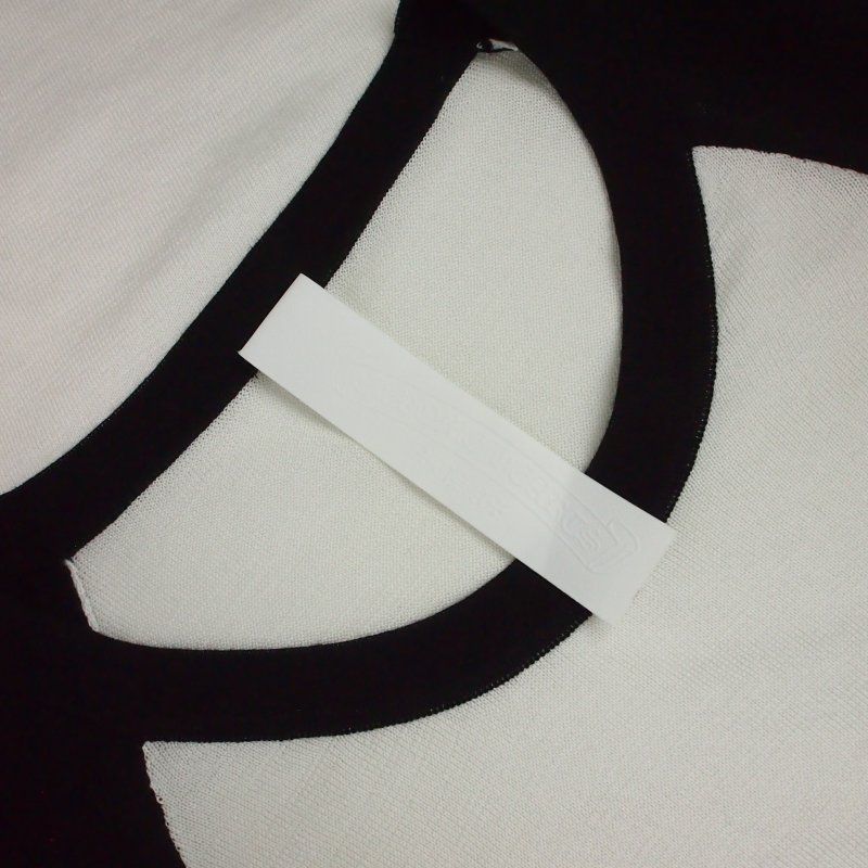 Chrome Hearts Ynot Cross Patch Raglan Sleeve Long T-Shirt Long L White Black — view 6