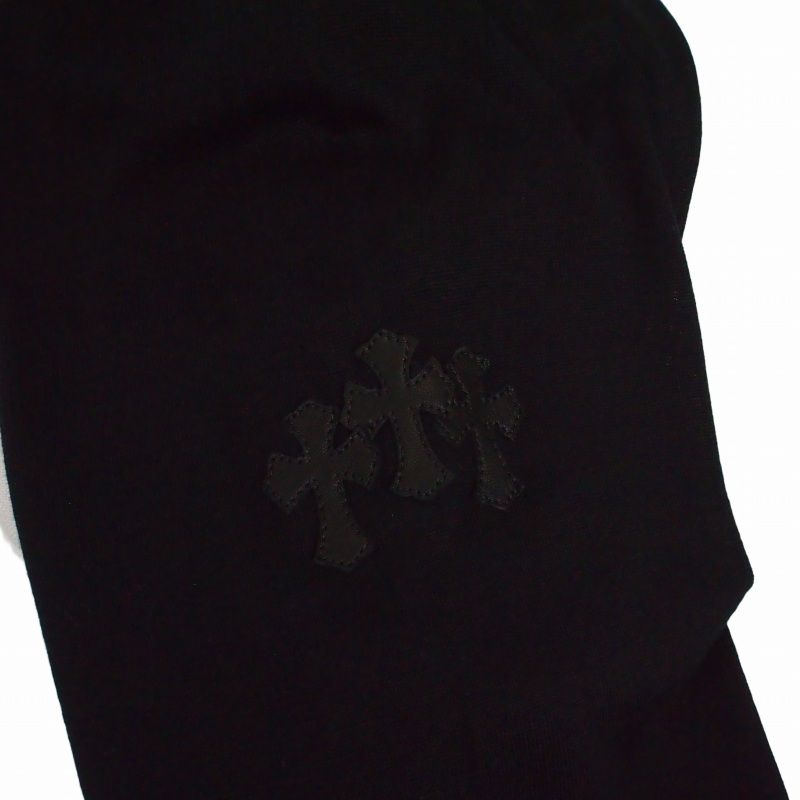 Chrome Hearts Ynot Cross Patch Raglan Sleeve Long T-Shirt Long L White Black — view 5