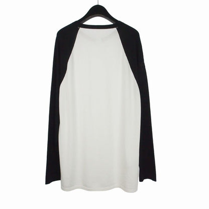 Chrome Hearts Ynot Cross Patch Raglan Sleeve Long T-Shirt Long L White Black — view 2