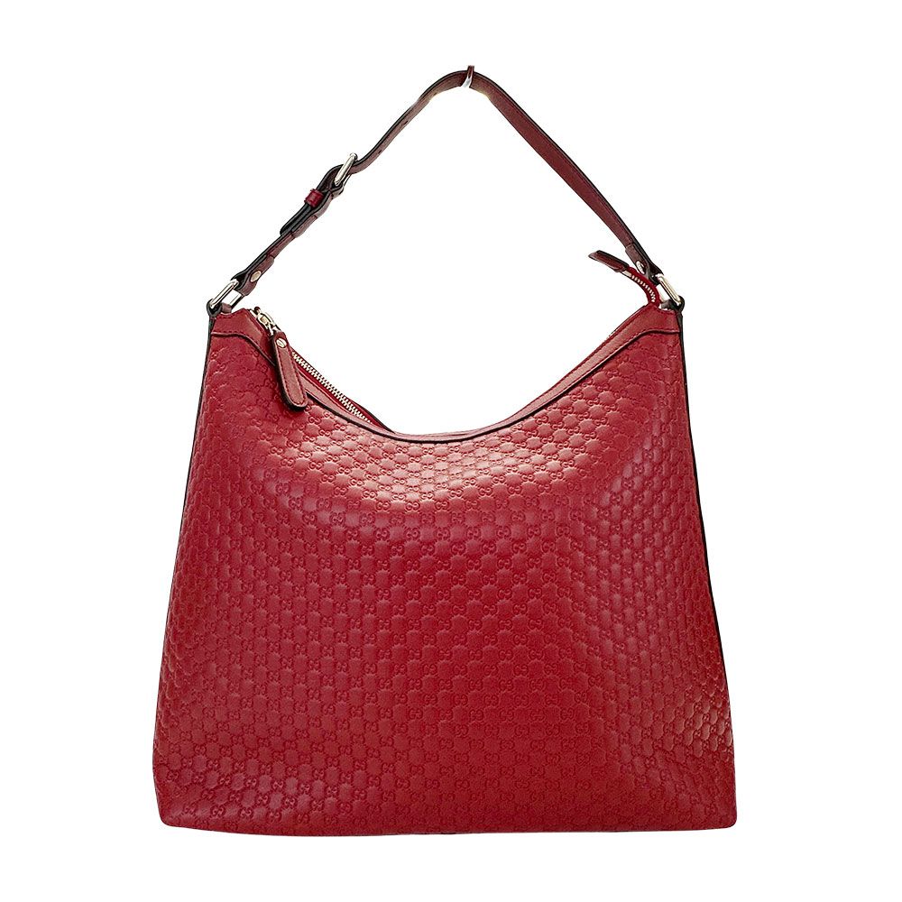 Gucci Shoulder Bag Leather Micro GG Red Hand Going Out Everyday