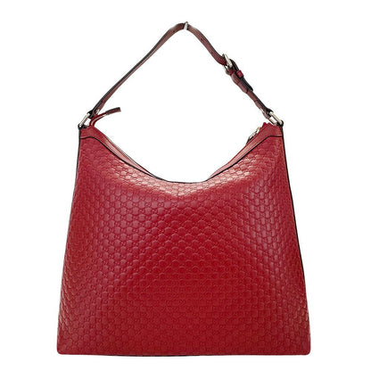 Gucci Shoulder Bag Leather Micro GG Red Hand Going Out Everyday — view 2