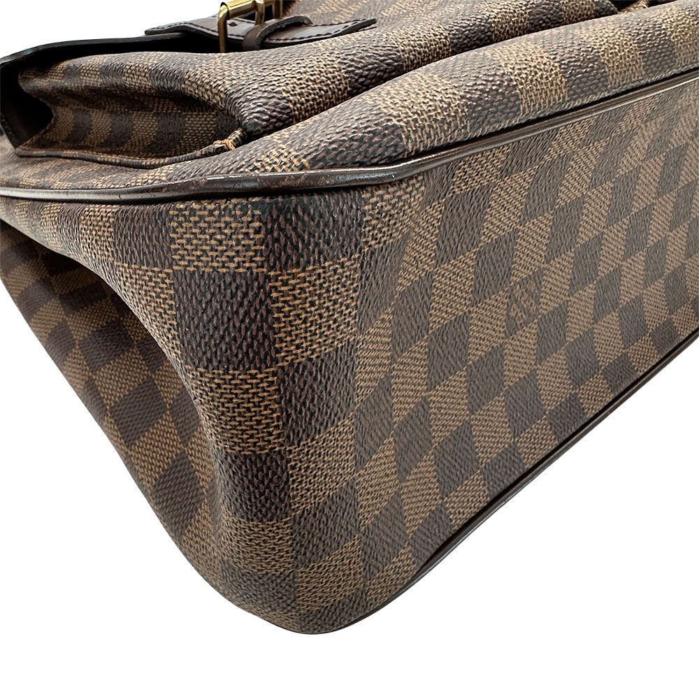 Louis Vuitton Tote Damier Canvas Uzes Ebene Brown Shoulder — view 4