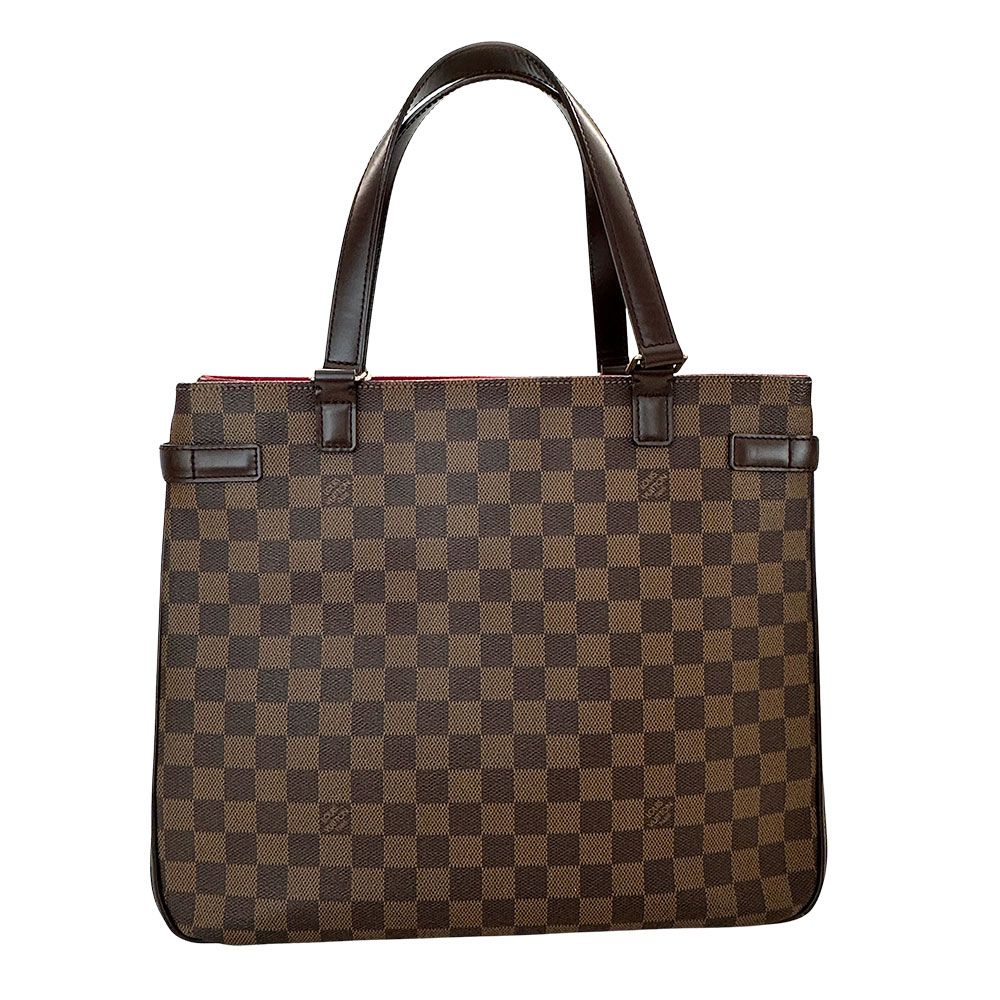 Louis Vuitton Tote Damier Canvas Uzes Ebene Brown Shoulder — view 2
