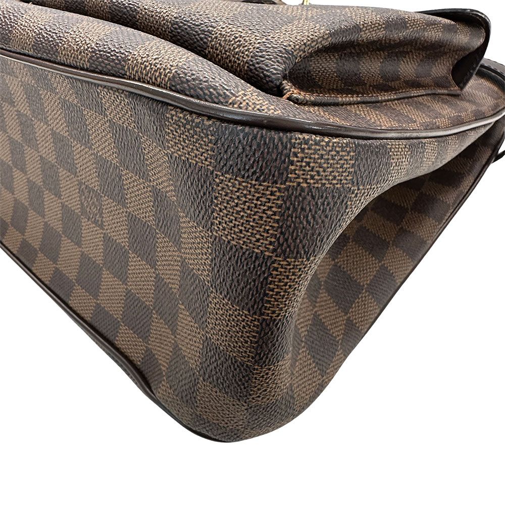 Louis Vuitton Tote Damier Canvas Uzes Ebene Brown Shoulder — view 5