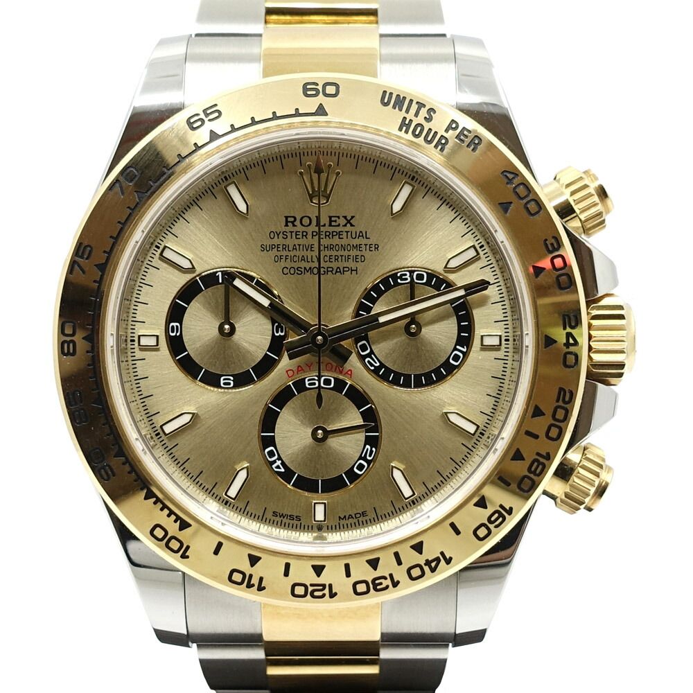 Rolex Cosmograph Daytona 40 Champagne Gold Dial Automatic Winding Watch