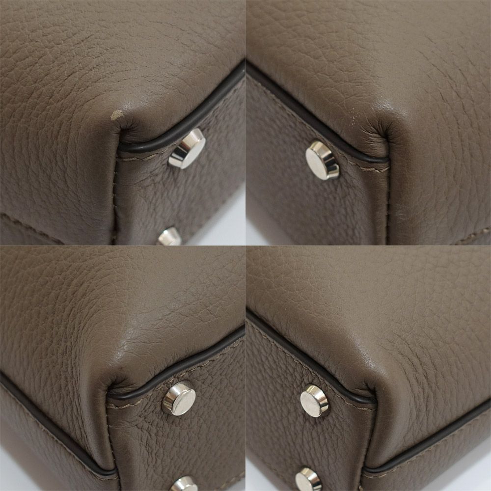 Cartier Must de Cartier Document Case Handbag 2-Way Leather Gray Silver — view 4
