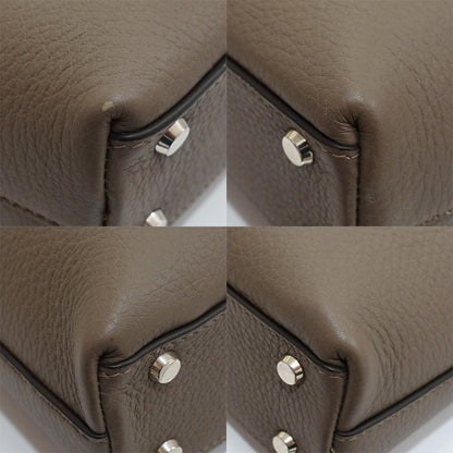 Cartier Must de Cartier Document Case Handbag 2-Way Leather Gray Silver — view 4