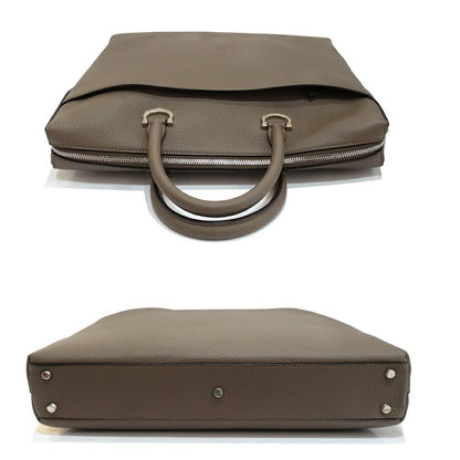 Cartier Must de Cartier Document Case Handbag 2-Way Leather Gray Silver — view 3