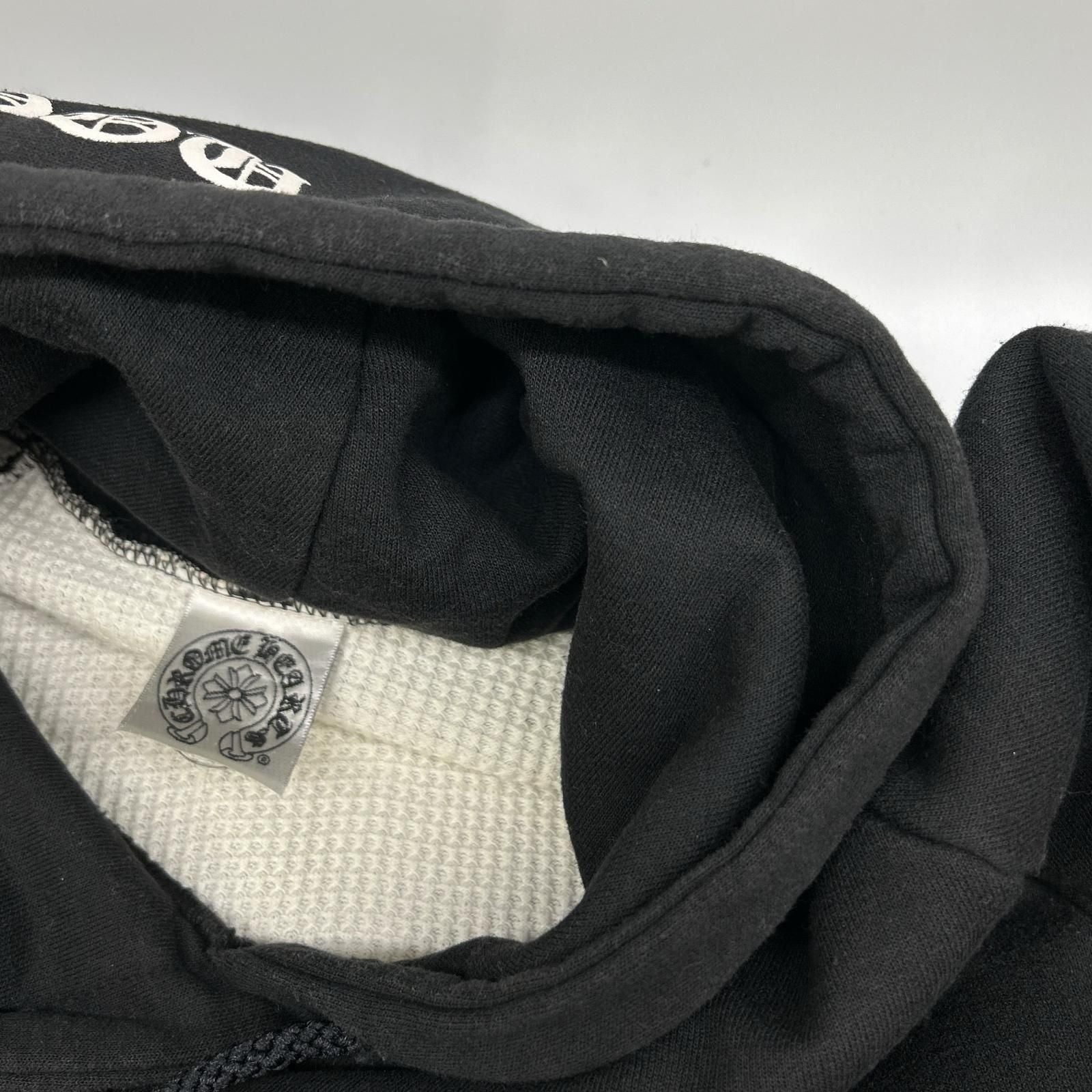 Chrome Hearts Black Cotton Polyester Floral Cross Horse Shoe Pullover Hoodie — view 5