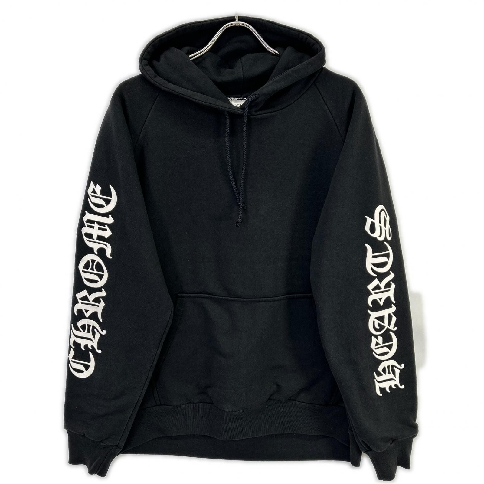 Chrome Hearts Black Cotton Polyester Floral Cross Horse Shoe Pullover Hoodie