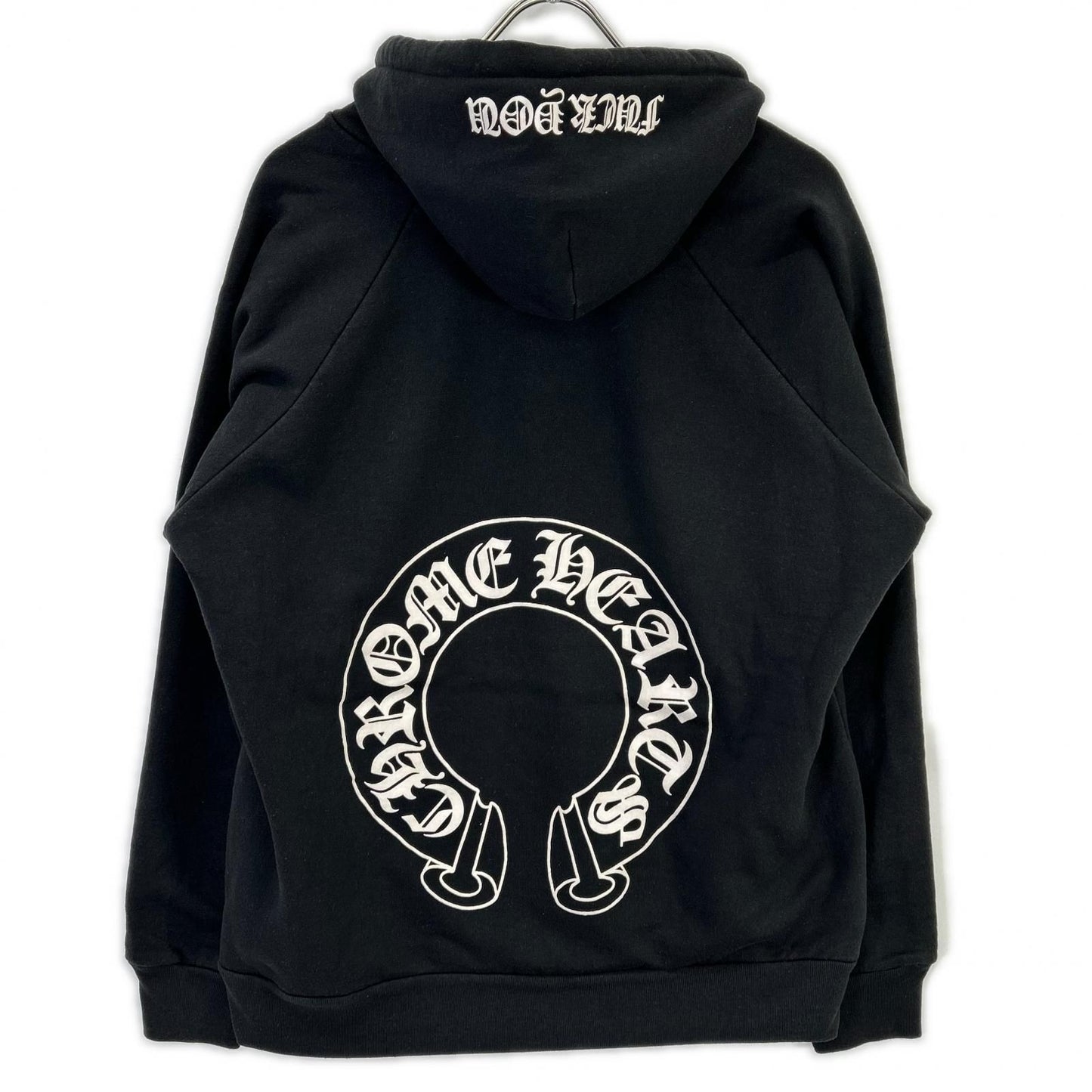 Chrome Hearts Black Cotton Polyester Floral Cross Horse Shoe Pullover Hoodie — view 2