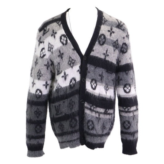 Louis Vuitton Ne5 Monogram Mohair Blend Cardigan